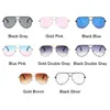 Vintage Aviation Sunglasses Women Brand Designer Shades Sun Glasses Female Retro Gradient Mirror Fashion Driver Oculos De Sol Y220624