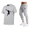 Men's Tracksuits -Selling Summer T-Shirt Pants Set Casual Brand Fitness Jogger T Shirts Hip Hop Fashicon Men'sTracksuitMen's