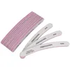 Pliki na paznokci 10pcs Professionle Plik 80/80 Zakrzywiony bananowy bufor Bufor Polski Polski zarząd wapna Ongle Manicure Blocknail Prud22