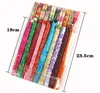 Personalized Wedding Party Disposable Chopsticks with Silk Pouch Wood Chopstick Favors 10pair /pack mix color
