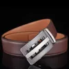 Riemen plyesxale riem mannen hoogwaardige heren luxe echt lederen schuifratel voor chocoladebruine ceinture homme g19belts fred22