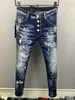 Moda italiana jeans casuais masculinos europeus e americanos high-end lavado à mão polido qualidade otimizada 9852286T