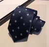 Corbatas de diseñador para hombre, 100% de seda Jacquard, marca clásica con estampado de abeja, corbata hecha a mano para hombre, corbata informal de negocios a la moda para boda