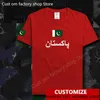 Pakistan T-Shirt Free Custom Jersey DIY Name Nummer T-Shirt Männer Frauen High Street Fashion Hip Hop Lose lässig 220620
