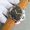 XF 제조업체 슈퍼 품질 시계 47mm 1950 PAM127 PAM00127 SAPPHIRE TRENSPARENT CAL.6497 움직임 기계식 핸드 윈딩 남성 감시 남성 손목 시계