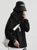 Kvinnor / Herrkläder Harajuku Sweatshirt Hoodie Tröja Lös Hip Hop Plush Hooded Pullover Jacka Höst Vinter Japanska Toppar 220406