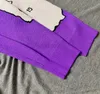 Designer New AOP jacquard lettre pull tricoté en automne / hiver 2023acquard machine à tricoter e Custom jnlarged détail ras du cou coton UXVI