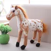 30-60cm Simulation Horse Peluche Jouets Mignon Staffee Animal Zebra Doll Soft Realistic Cheval Jouet Jouet Joyeux Anniversaire Cadeau Décoration de la maison 402 H1