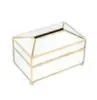 Pudełka tkanek serwetki domowe szklane pudełko nordycka minimalistyczna dekoracja do przechowywania w salonie dekoracja salonu