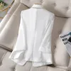 Taille 4XL Blazer Femme Paillettes Femme été crème solaire veste blanc costume veste Femme mode mince noir Cardigan 220812