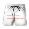 USA: s storlek Anpassad DIY 3D -tryckt man hane Running Shorts Street Wear Elastic Midje Summer Beach Drawstring Jogger Pants 220707