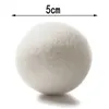 Sublimation Laundry Products Reusable Wool Dryer Balls Softener Laundrys Home Washing 4/5/6cm Fleece Dry Kit Ball Useful Washing Machine Accessories