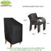 Couverture imperméable extérieure meubles de jardin chaise de pluie Protection de canapé anti-poussière tissé Polyester pratique 220427