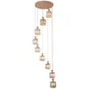 Hanglampen moderne luxe trap lamp villa hall kroonluchter kristallen plafond opknoping verlichting armatuur trap huisdecoratie