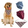 Christmas Pet Saliva Toalhas Collars Pets Scarf Cachorrinho Roupas Decoração Triângulo Cachecóis Cães Pet Lettice Lenços Xmas Presente BH6501 WLY