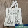 6Colors Shoulder Shopping Bag Tote Bags Straw Woven Shopping Mesh Hollow Fashion Storsäljare