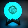 مكبرات صوت محمولة لاعب التحكم في تطبيق Moon Moon Lamp 3D Night Light Light Wireless Healpers Contlulling