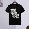 Philipps pp Short Outlet Diseñador de lujo Phillip Plain Hombres diseñador PP Skull Diamond camiseta manga Dollar Factory Brown b N36W Plein bEs X5A9