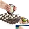 Bakgebakgereedschap bakware keuken eetbar huizen tuin arons sile mat 30 holte aroon mal mold oven non-stick diy aron mod pad keuken t