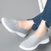 Été femmes chaussures tricot chaussette femmes baskets sans lacet léger plat chaussures de sport grande taille mocassins 220812