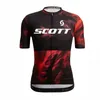 Scott Team Men's Cycling Sleeves Short Jersey Racing Bike Shirt Bicycle Tops Summer Summer Breathable Outdoor Sports Uniform Y22091302