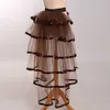 Partido gótico Puffy Bustle Saias Steampunk Sexy Mulheres Dia das Bruxas Carnaval Carnaval Tutu Underskirt Tie-em 220317