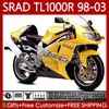 Kit carenature per SUZUKI SRAD TL1000R TL-1000R 1998 1999 2000 2001 2002 2003 3 Corpo dell'OEM