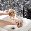Chenille Dust Mop Bathroom Floor Household Cleaning Folding Filling Flat Replacement Head Housework Candy Color Tool 220329