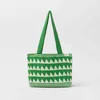 Bolsas de ombro de tricô casual Designer com bolsa de bolsa grande e de verão verde Bolsas de senhora da praia de senhora
