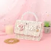 Borsette per bambini e borsette coreane Mini Crossbody Cute Girls Pearl Hand Bags Tote Little Girl Small Coin Pouch Party Gift 220630