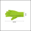 Nagelkonstutrustning verktyg salonghälsa skönhet 7 färg uv skydd handskar gel anti led lampt torktumlare ljus strålningsverktyg droppleverans 2021 h
