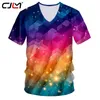 Mens Shirts Casual Colorful Squares Vneck Tshirt Drop Summer China 3D TShirt Suppliers Wholesale 220623