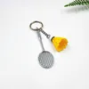 Creative Badminton Keychain Men Women Two Piece Set Keychains Pendant Craft Small Gift Sports Souvenirs Key Chain Accessories