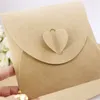 1000 pcs/lot 13*13 cm Importé 260g Kraft Papier CD Enveloppe Sac Coeur De Pêche Seule Pièce Chargé Western Style Rétro Style Paquet