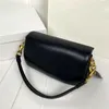 مصمم C's Pillow Tabby الكتف Baguette Handbag Women Pure Color Bacchus Bags Retro Hardware Landy Handbags Soft REAL LEATHY FASHION CROSSBODE
