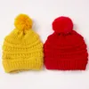 冬の赤ちゃんポンポンかぎ針編みの帽子厚い帽子幼児幼児暖かいキャップボーイガールニットキャップM41828547753