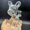 Bong in vetro Bong ad acqua Simpatico mini rig a forma di cane Narghilè Percolater Borocilicate Pipe Craftbong