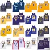 Man Basketball Jerseys 8 Movie Uniform Black White Yellow Blue Purple Team Color HipHop Breathable Hip Hop Sport Embroidery And Sewing Pure Cotton Excellent