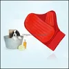 Autres fournitures pour chiens pour animaux de compagnie jardin beaut￩ nettoyage des gants en caoutchouc de salle de bain animale brosse mas gant gant chiens chats ￩pillures peigne