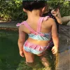 Novo estilo garotas roupas de banho de banho de banho de verão bebê maiô de uma peça de moda infantil bikinis swi prevenir aproveite em roupas infantis de secagem rápida