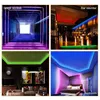 Полосы светильники для спальни 3528 RGB Гибкий 20 -метровый многоцветный светодиод с 24 ключевыми удаленными рождеством