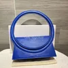 Women Circle Handle Bag Shoulder Axillary Handbag Circular Le Sac Rond Cuir Taille Handbags Wrist Bags Luxury Clutch Features Tote Designer Purse Crossbody Totes