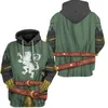 Men039s Hoodies Sweatshirts Men Cool 3D Print Medieval Knight Roman Warrior Solider Uniform Cosplay Vintage Knights Templar P2911106