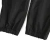 Erkek Siyah Sıradan Pantolon Elastik Düz Bacak Tasarımcı Pantolon Naylon Fabrictrackpant Erkekler Kadın Sonbahar Kış Sweatpants Takip Dipleri Sportp