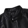 Erkekler sahte deri ceket motosiklet 5xl erkek ceketler siyah jaqueta de couro maskulina dışarısı erkek pu deri katlar mensza319 220816