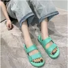 50%off Sandals Pvc Platform For Women Nice Summer Shoes Woman Flats Beach Female Footwear Sandles Heels 07042