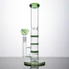 10 Inch High Bong Thick Hookahs Heady Glass Water Pipes Triple Honeycomb Smoking Pipe Green Amber Blue Colorful Bongs Oil Dab Rigs With Bowl