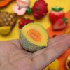 3D bionic food refrigerator paste fruit model magnets home decoration banana pineapple lemon strawberry fridge magnetic 220426