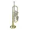 Högklassig professionell guldlack roterande trumpet