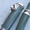 Luxury Great Writer Special Special Roller Roller Ballpoint Pens Top Quality Couleur verte Big Holder Recharge Writing Pen avec Unique E8566177 Unique